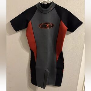 OP Ocean Pacific Short SHORTY Wetsuit Adult Size MED Great Condition Pre Owned